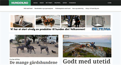 Desktop Screenshot of hunden.no