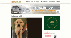 Desktop Screenshot of hunden.dk